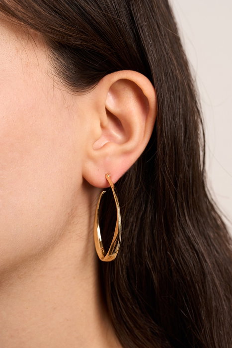 Heliophilia Silver Pendientes de Oro con Recubrimiento de Laca Dorado